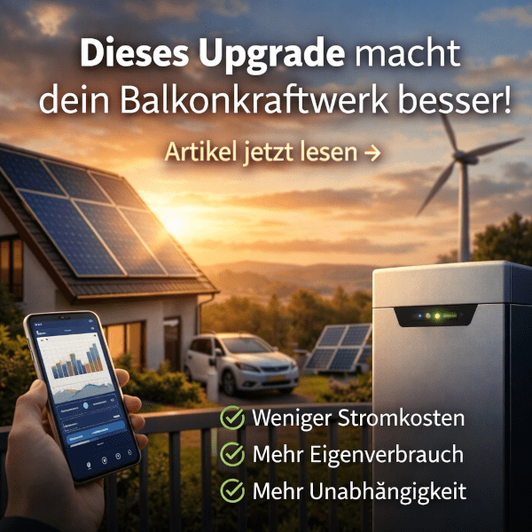 Balkonkraftwerk & Speicher – Wie du 2026 noch mehr aus deiner Solarenergie herausholst