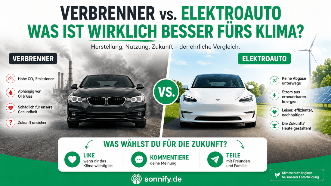 Verbrennerauto vs. Elektroauto: Der große wissenschaftliche Vergleich von Produktion, Rohstoffen, CO₂-Bilanz und Zukunft