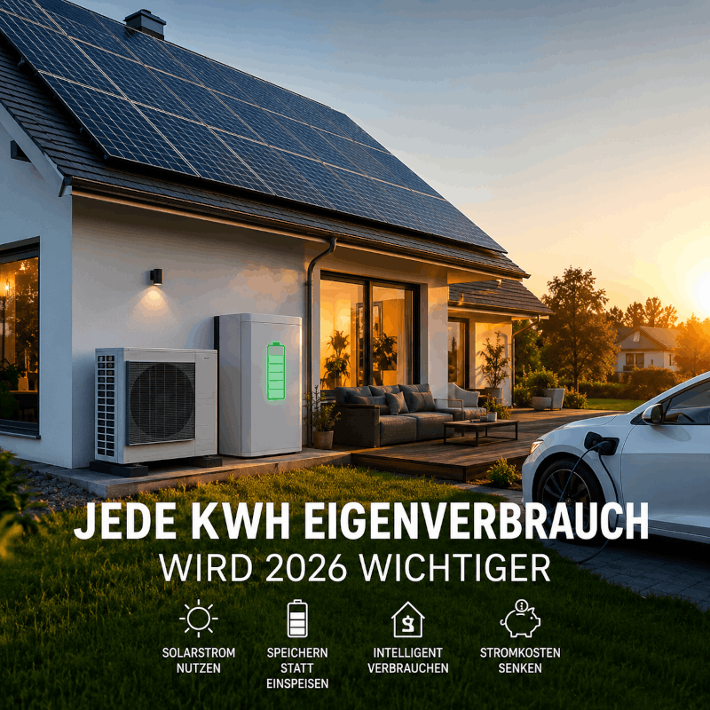 Warum 2026 jede kWh Eigenverbrauch wichtiger wird