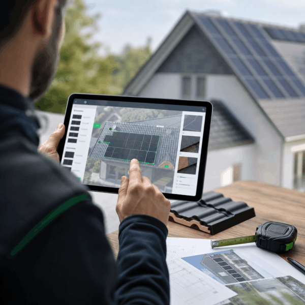 Dachbelegung im Sonnify Solar-Portal