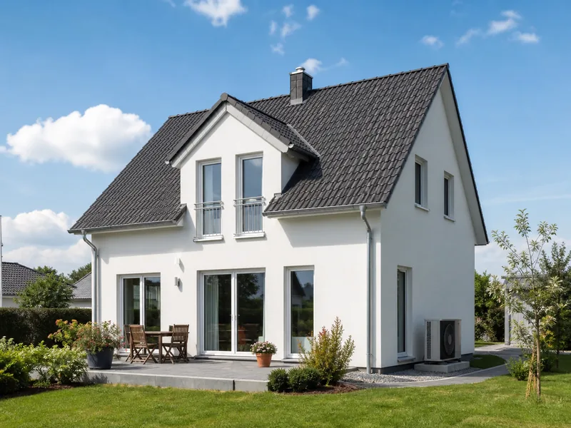 Einfamilienhaus mit Wärmepumpe
