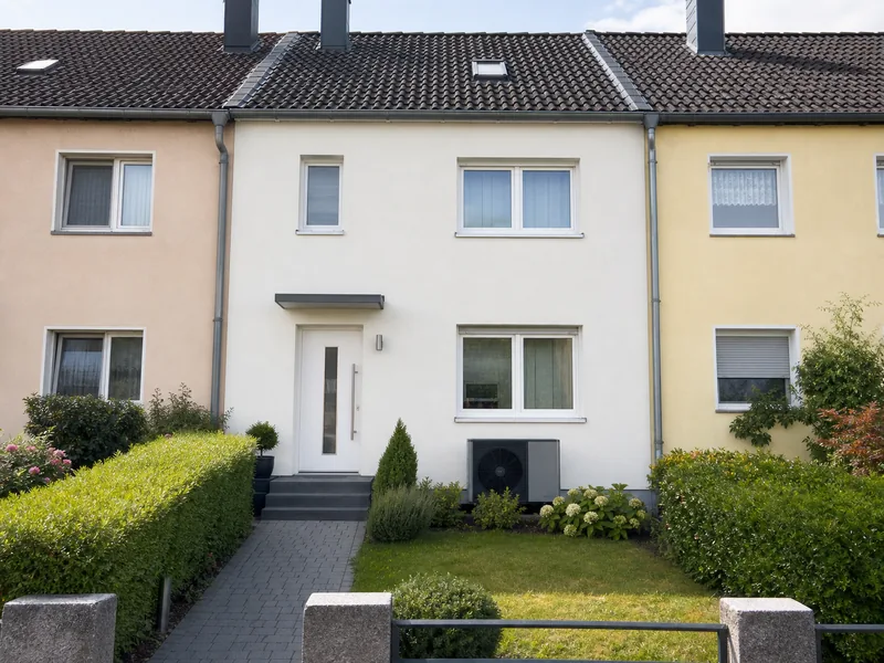 Reihenhaus mit Wärmepumpe