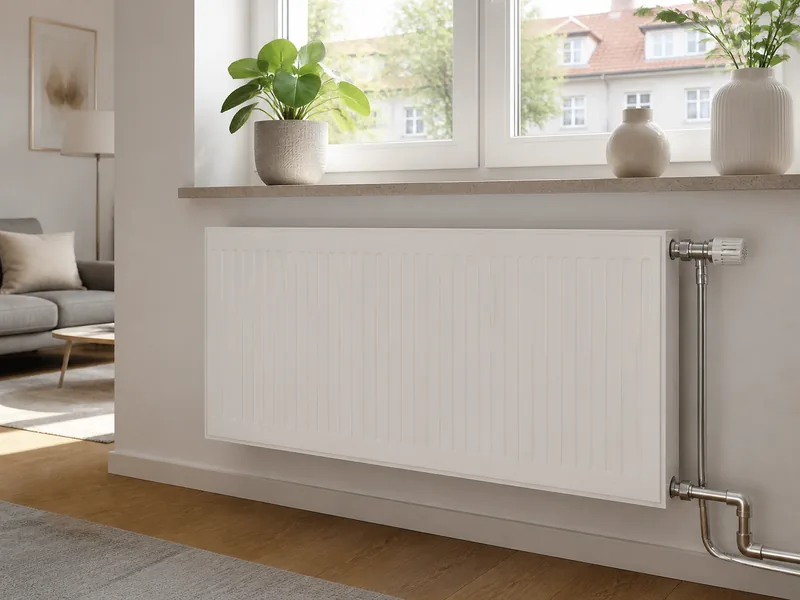 Moderner Heizkörper in einem Wohnraum